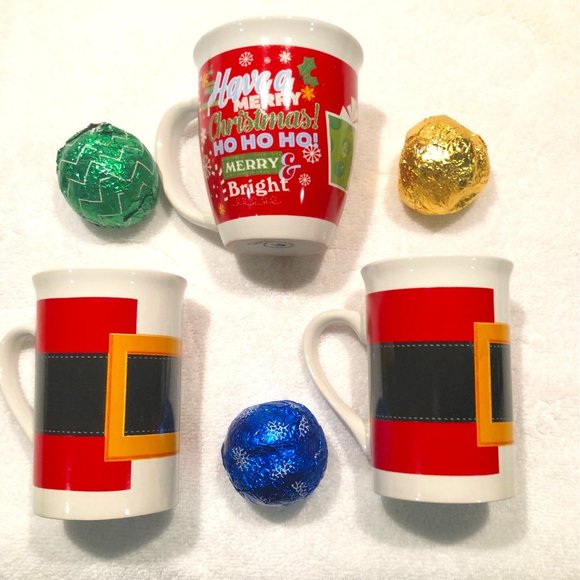 WINTER SEASON RED ROYAL NORFOLK COFFEE MUGS THREE FOR PRICE OF ONE - Picture 1 of 7